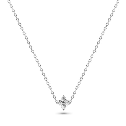 Four-Stone Diamond Necklace in 14K Gold