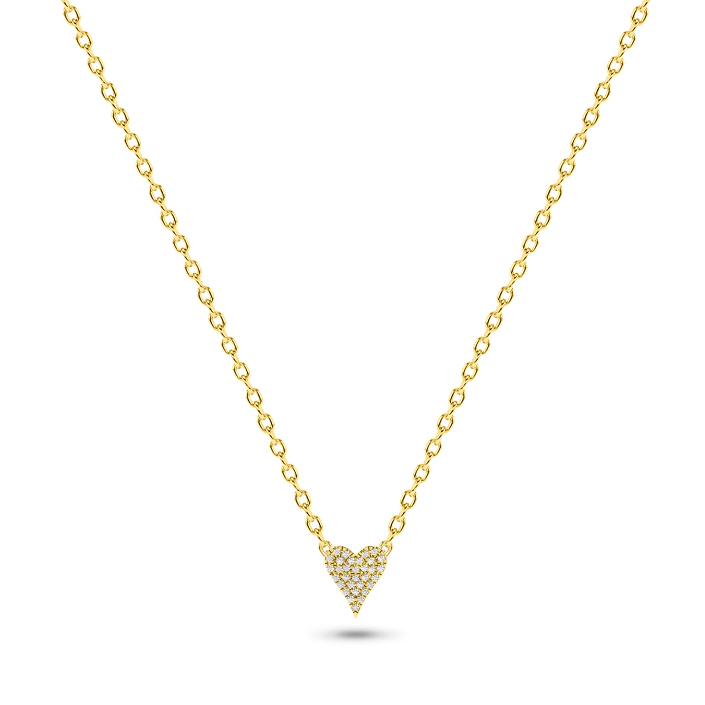 Valentine Diamond Necklace in 14K Gold