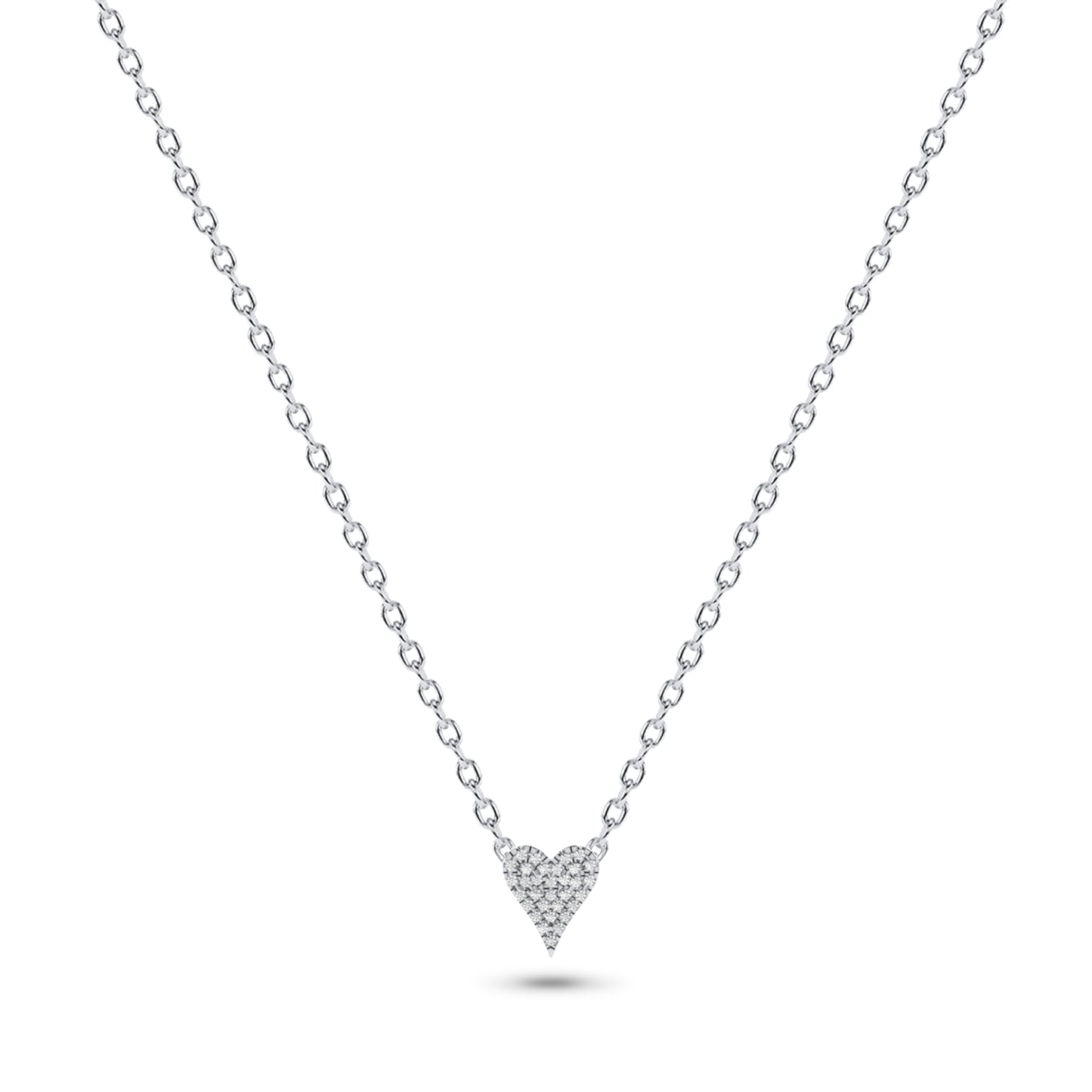 Valentine Diamond Necklace in 14K Gold