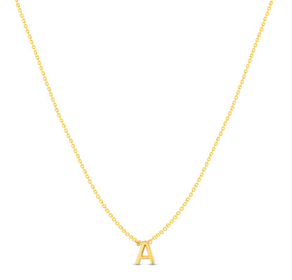 14Karat Gold Mini Initial Necklaces