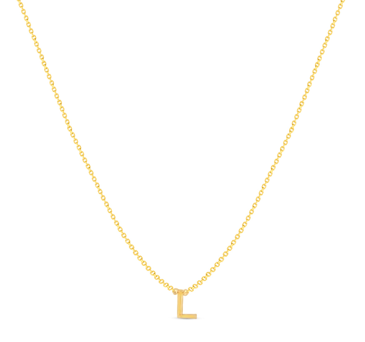 14Karat Gold Mini Initial Necklaces