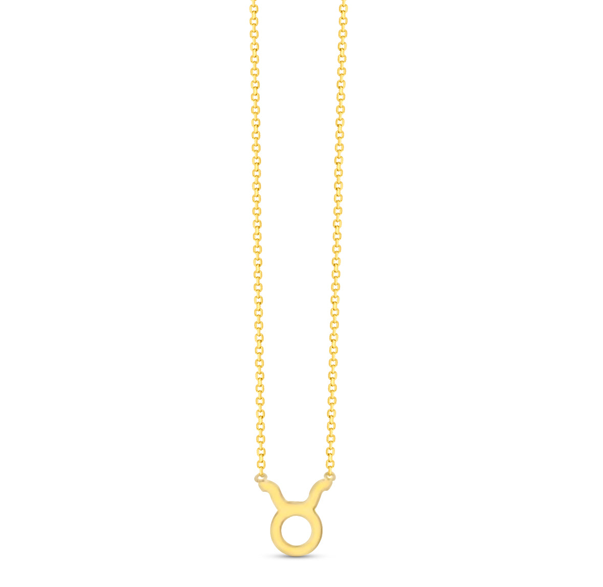 14K Zodiac Sign Solid Gold Necklace