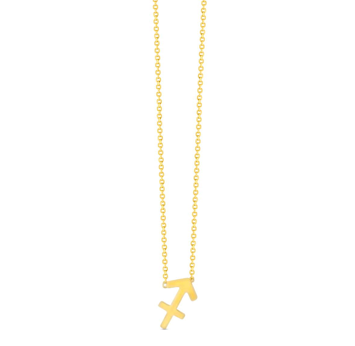 14K Zodiac Sign Solid Gold Necklace
