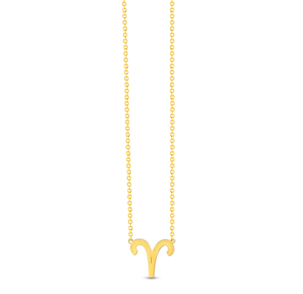 14K Zodiac Sign Solid Gold Necklace