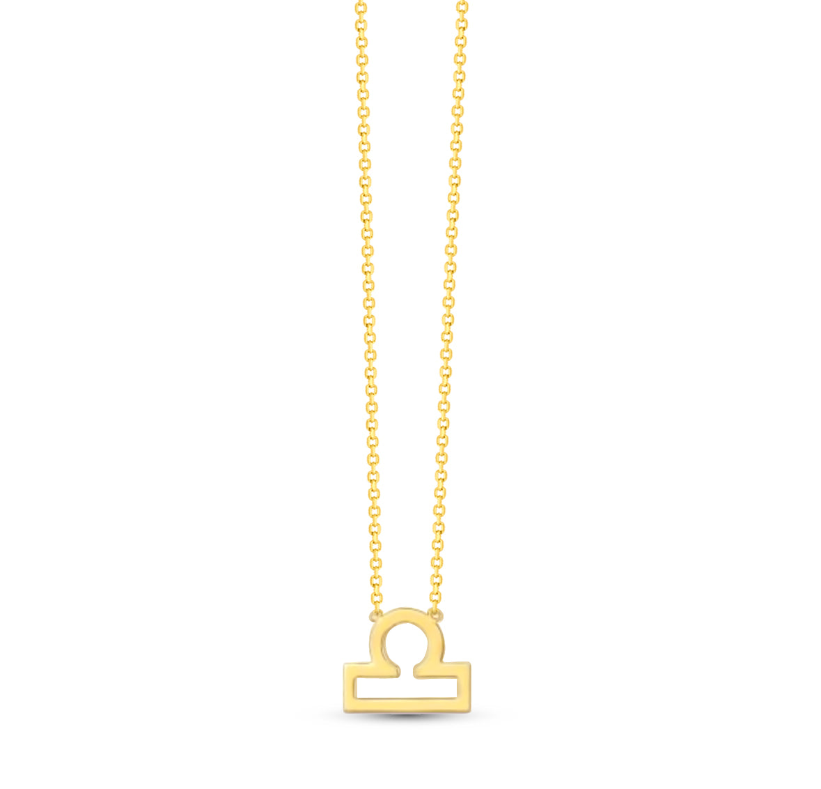 14K Zodiac Sign Solid Gold Necklace