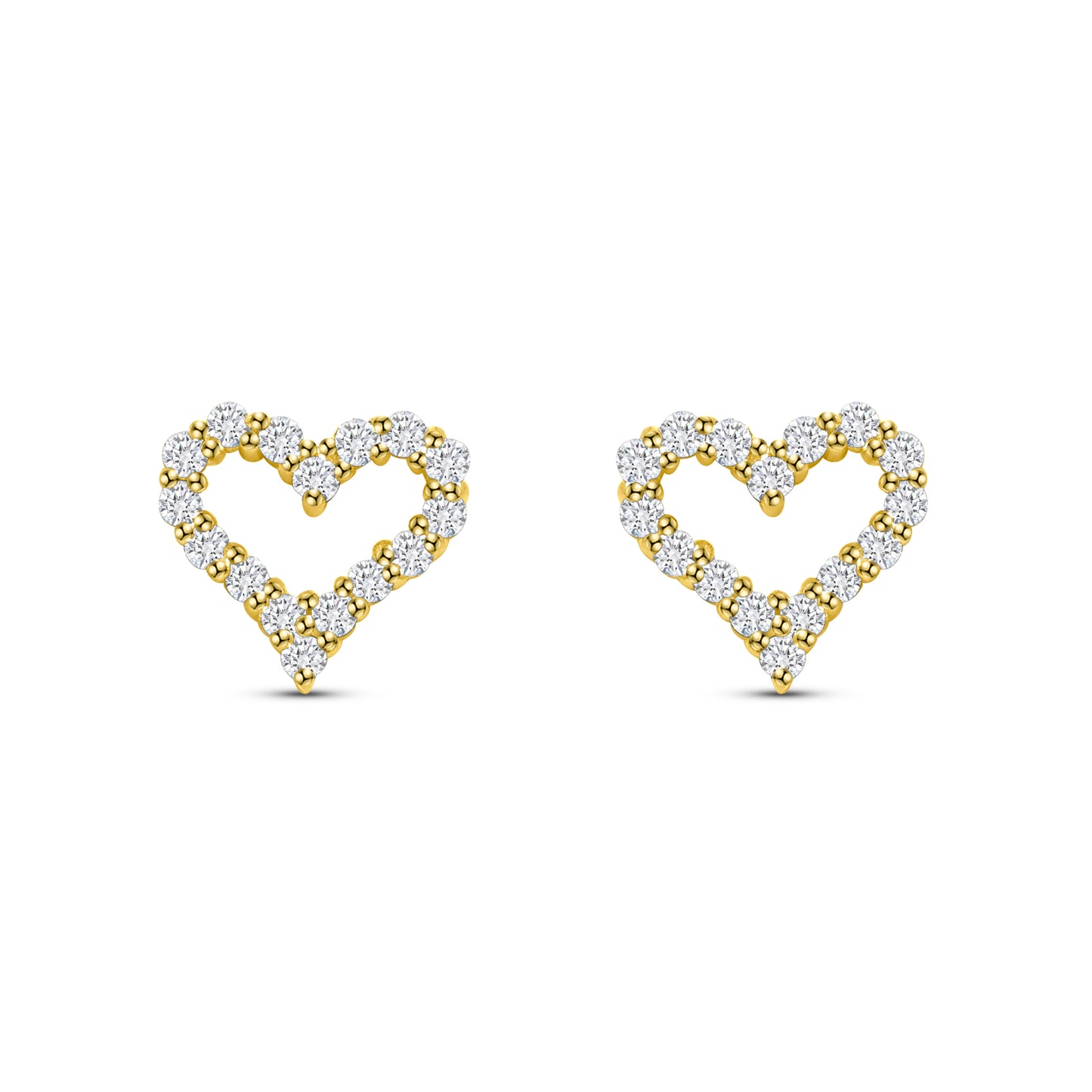 Heart Diamond Earrings