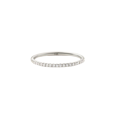 14k Solid Gold Petite Diamond Eternity Band