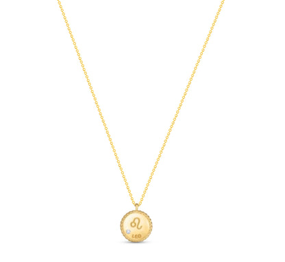 Zodiac Diamond Pendant Necklace